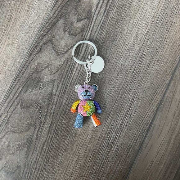 Multicoloured glittered Morellato Teddy Bear Key Chain - Picture 3 of 15